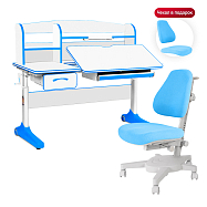 комплект anatomica uniqa парта + кресло + надстройка + подставка для книг Anatomica Uniqa Set